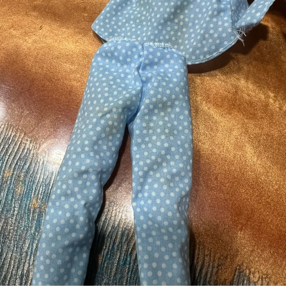 Vintage 90s Slumber Party Soft Body Barbie with blue pajamas crimped hair